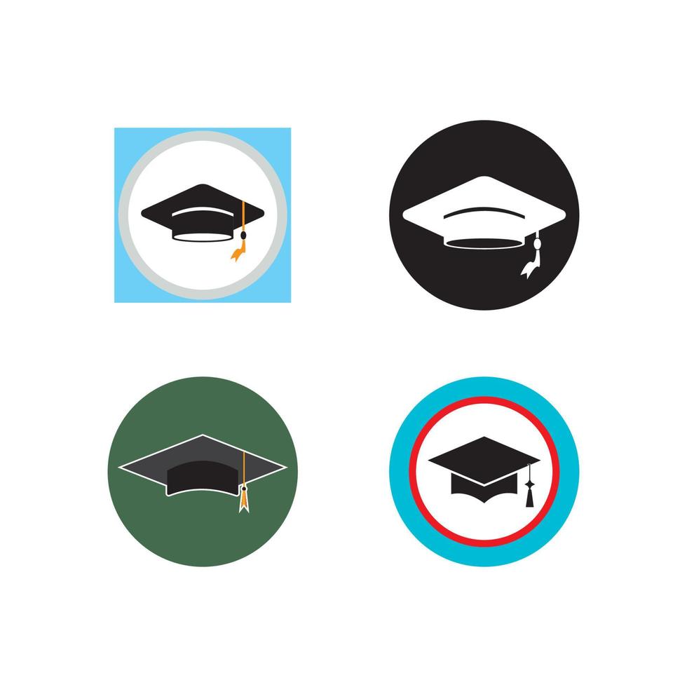 Graduation hat logo vector illustration design 8166114 Vector Art at ...