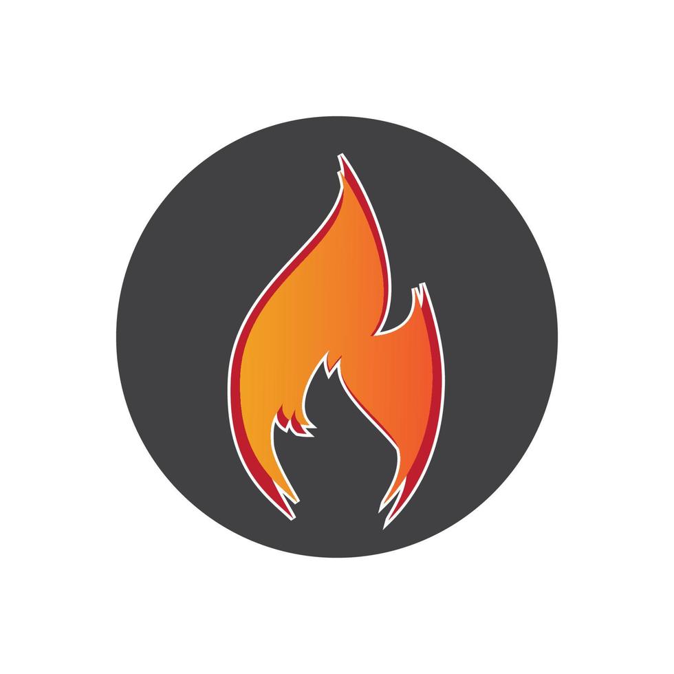 diseño de ilustración de vector de logotipo de fuego