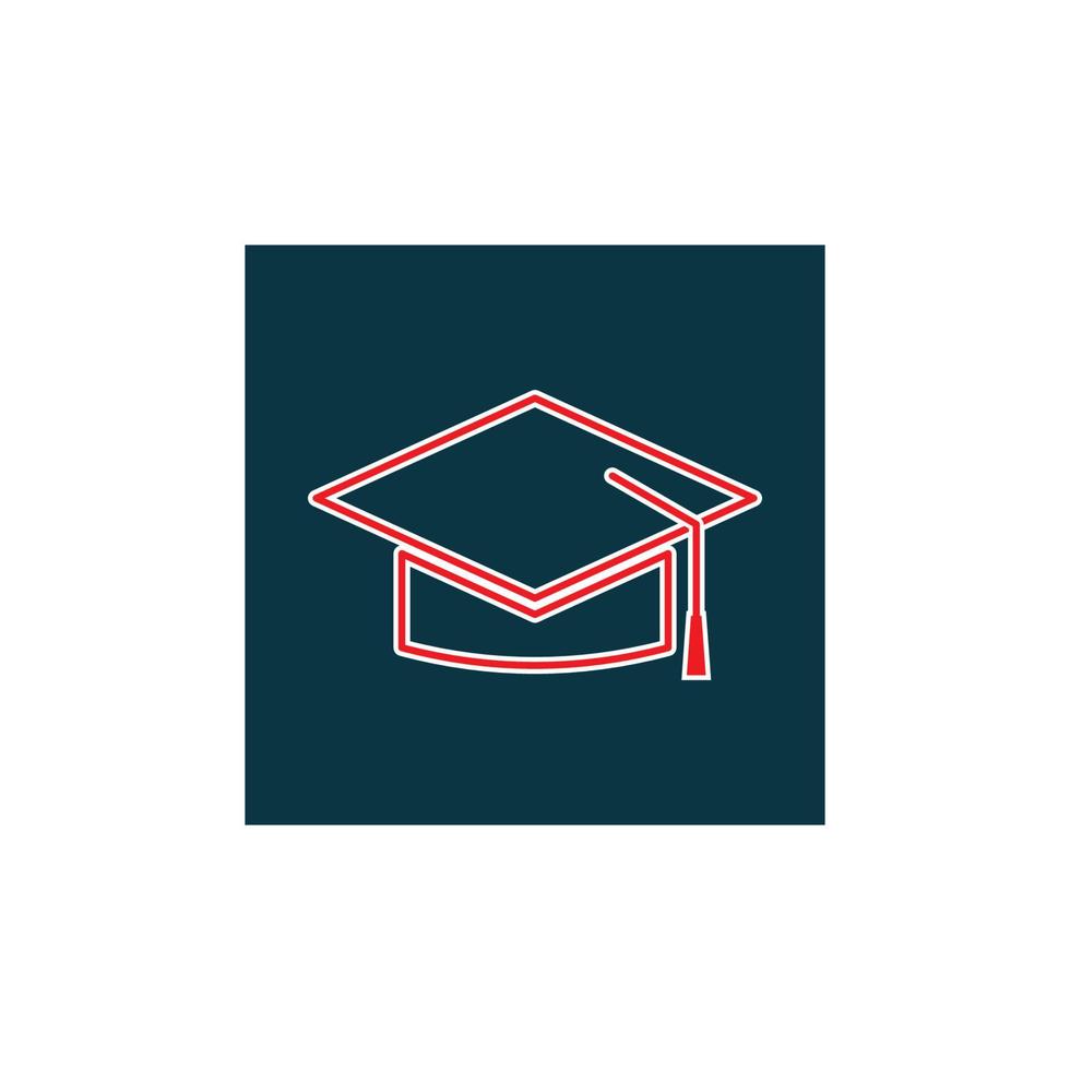 Graduation hat logo  vector illustration design