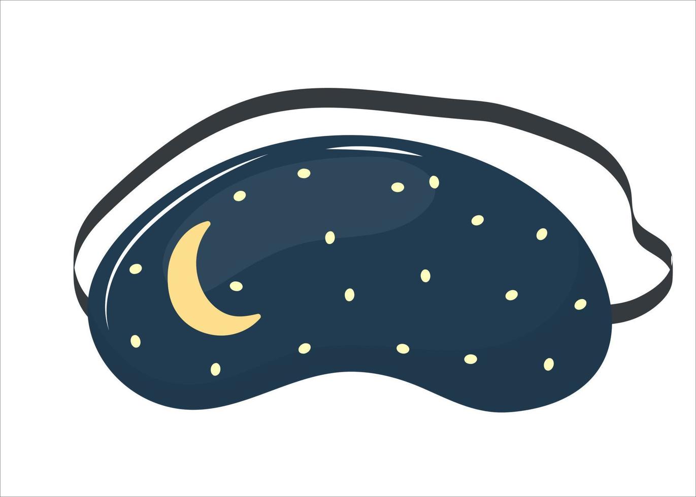 cartoon style sleep mask vector