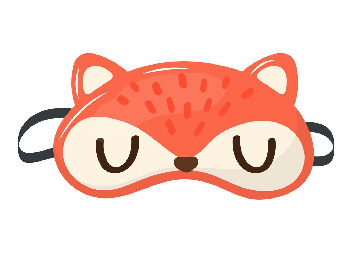 cartoon style sleep mask vector