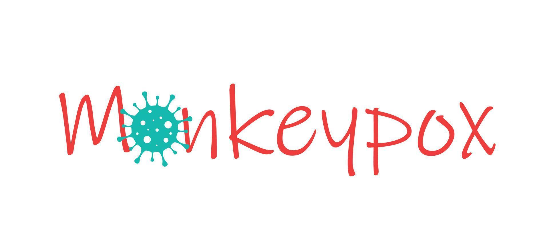 Monkeypox virus. Monkey pox. Vector illustration