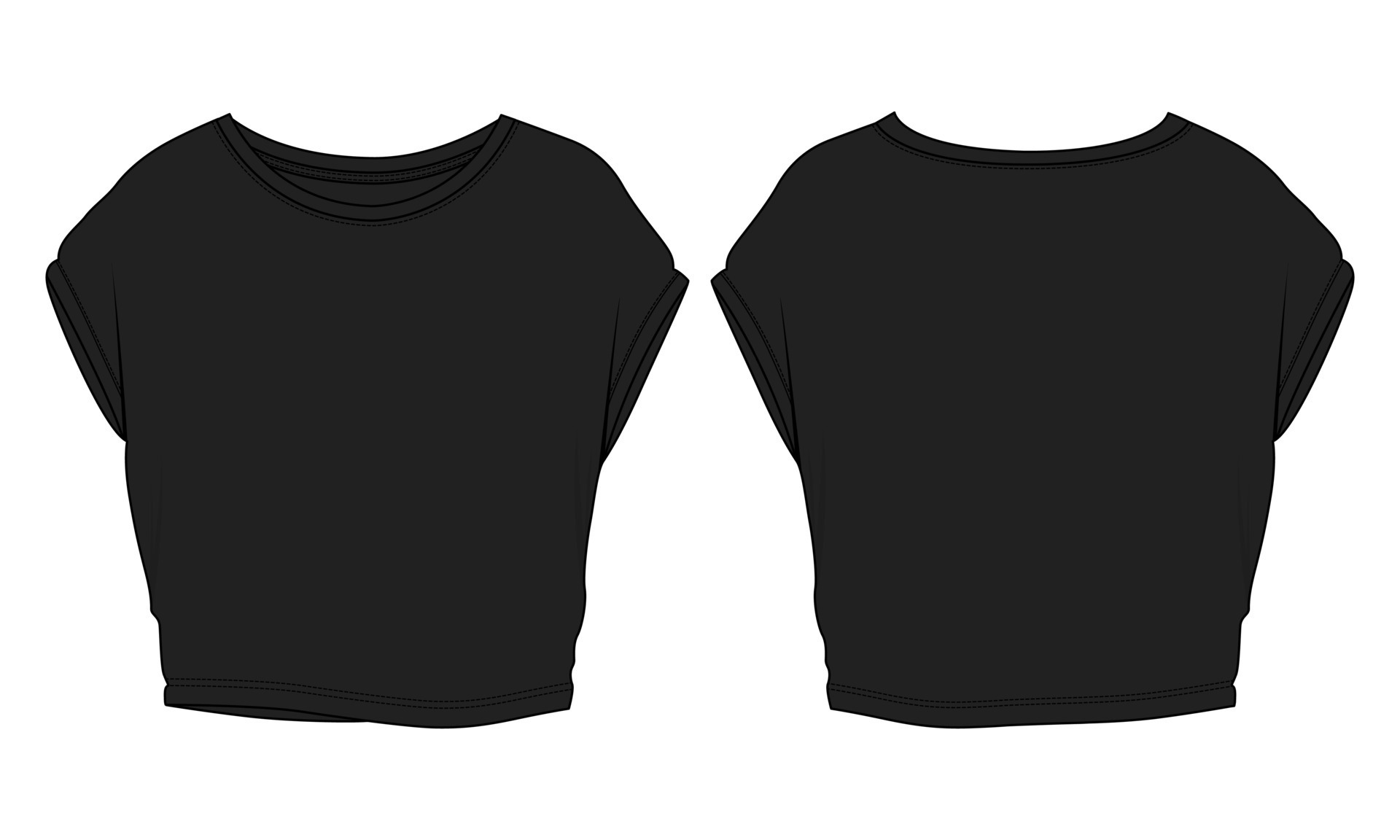 Crop Tops Overall Technical fashion Flat sketch vector Illustration Crop Tops Overall Technical fashion Flat sketch vector Illustration