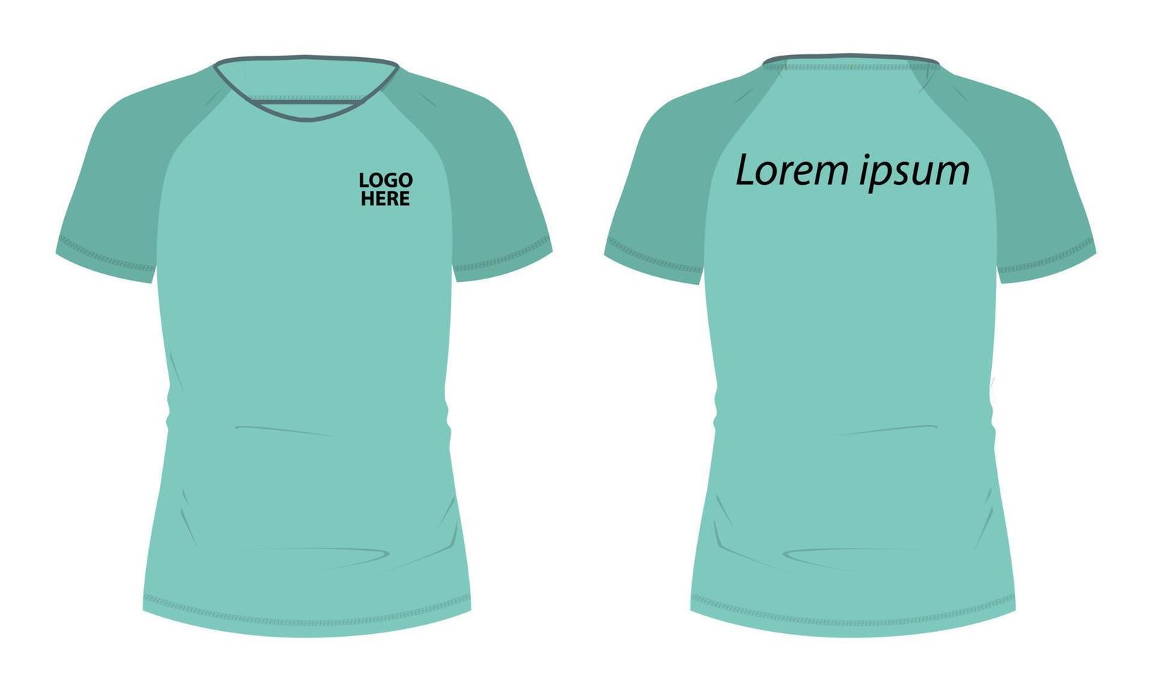 Short sleeve with short zip soccer cycling jersey Technical Flat sketch Vector Illustration template