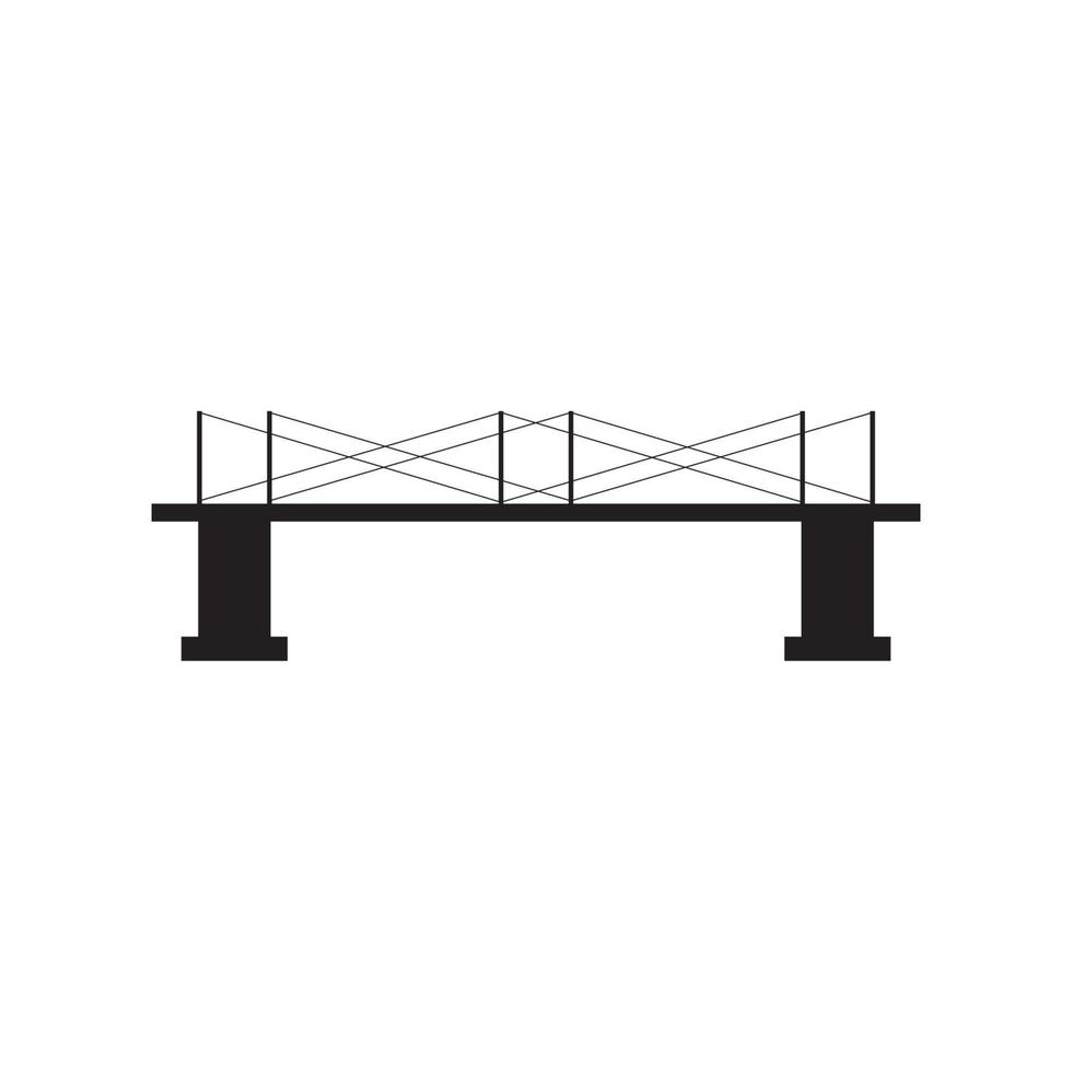 diseño de ilustración de vector de logotipo de puente