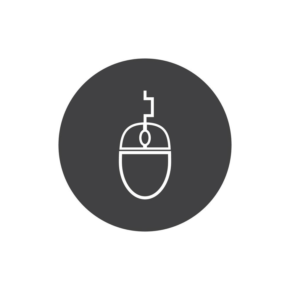 computer mouse logo  vector illustration design