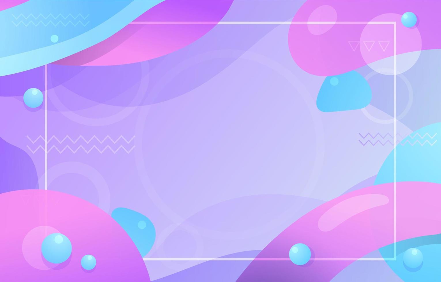 Bubbly Geometric Pastel Gradation Background vector