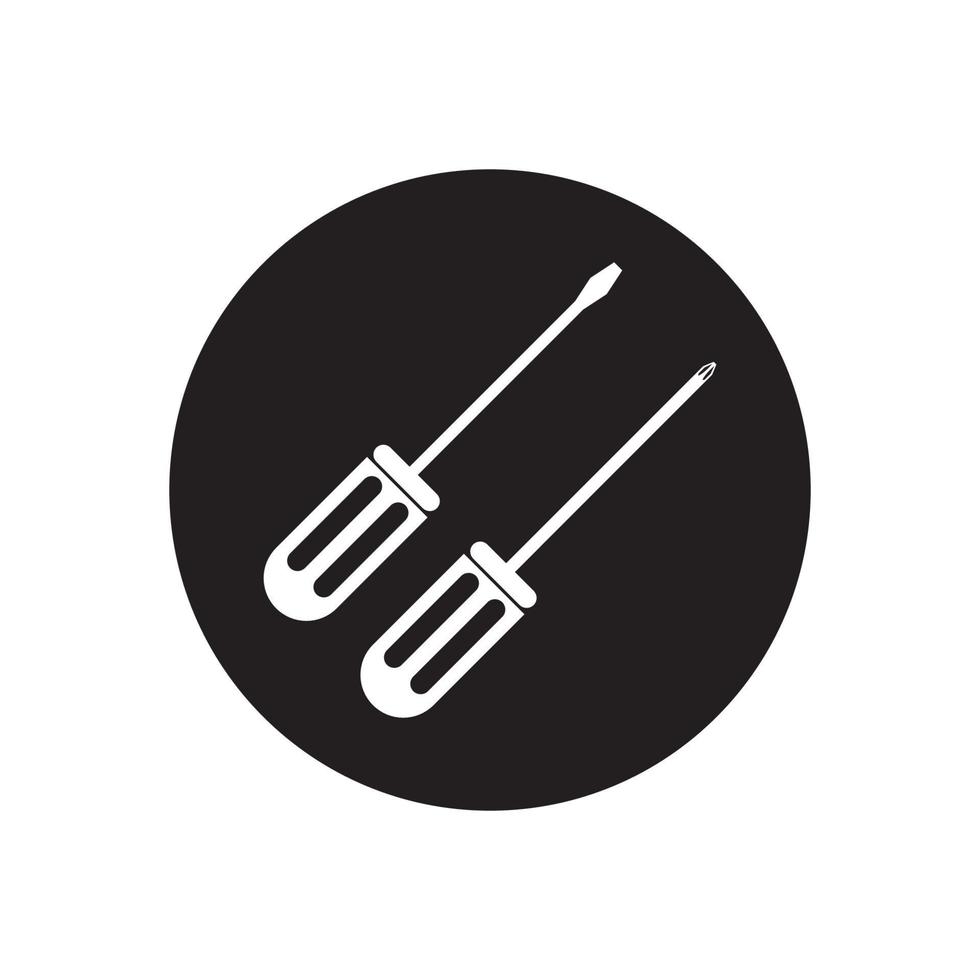 screwdriver icon vector