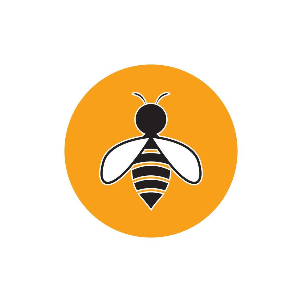 Bee logo vector