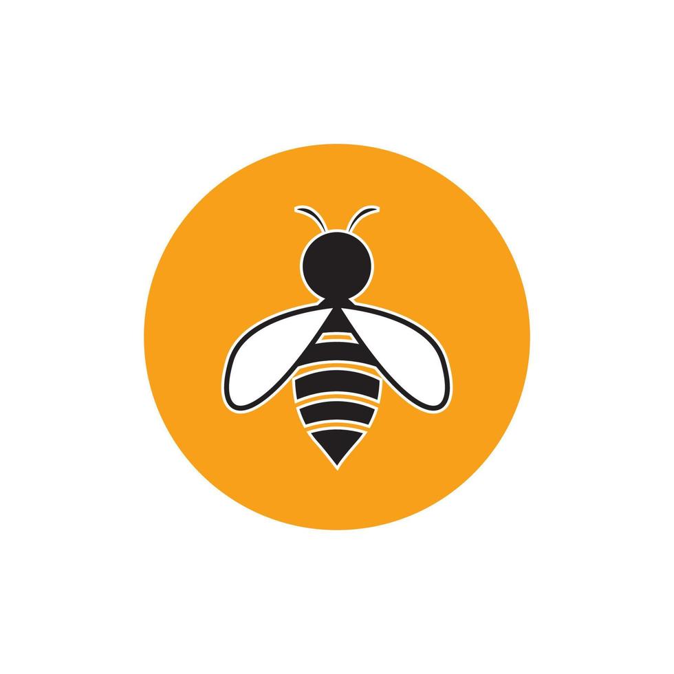 Bee logo vector