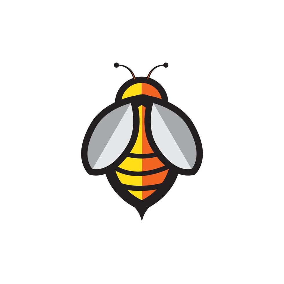 Bee logo vector