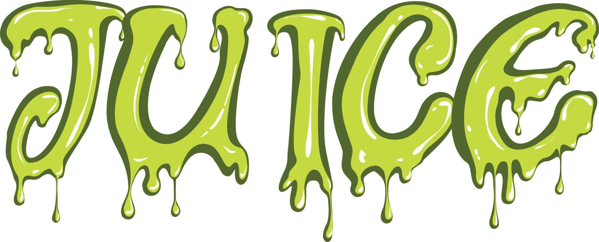juice text with drip effect 8167723 Vector Art at Vecteezy