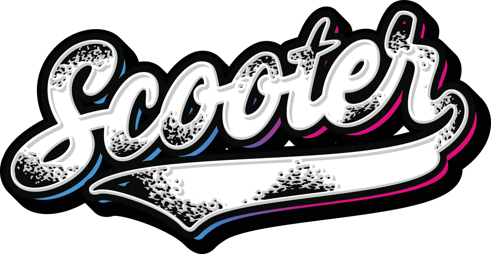 Scooter Lettering typography vector 8167846 Vector Art at Vecteezy