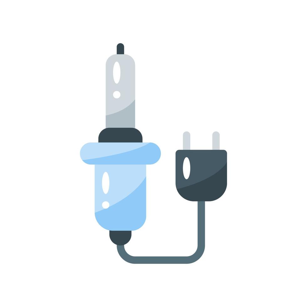 soldering iron flat style icon. vector illustration for graphic design, website, app