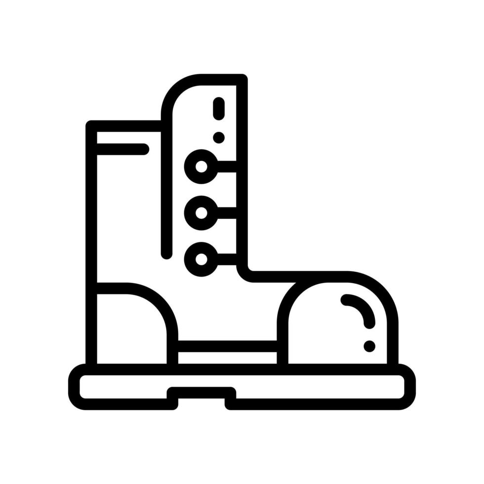 boot line style icon. vector illustration for graphic design, website, app