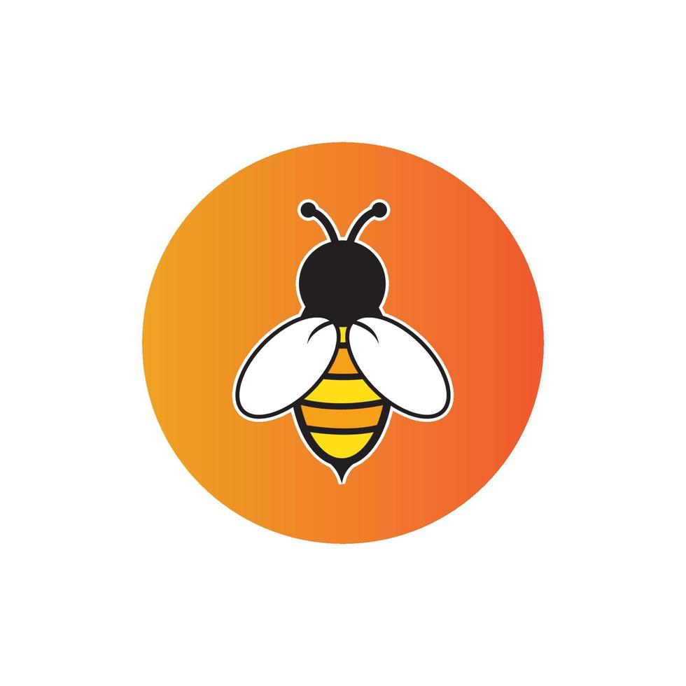 Bee logo vector