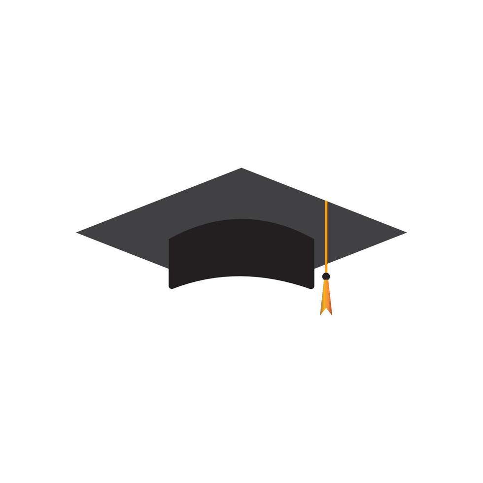 Graduation hat logo  vector illustration design