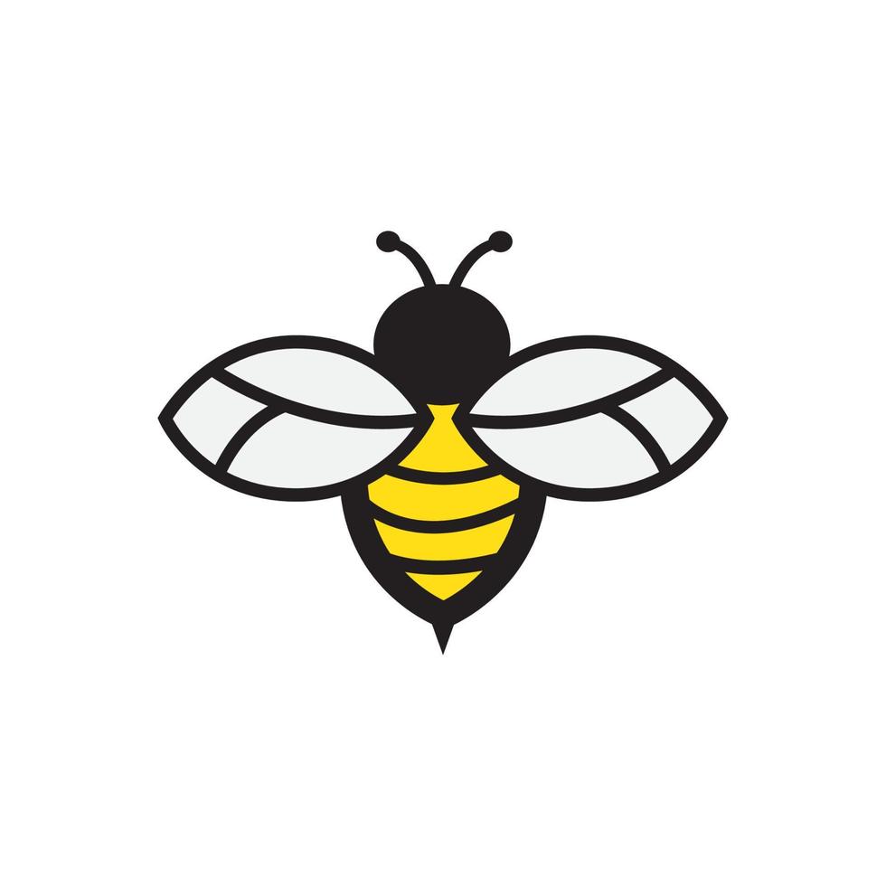 Bee logo vector