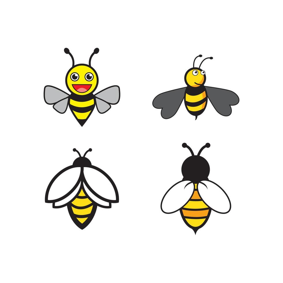 Bee logo vector