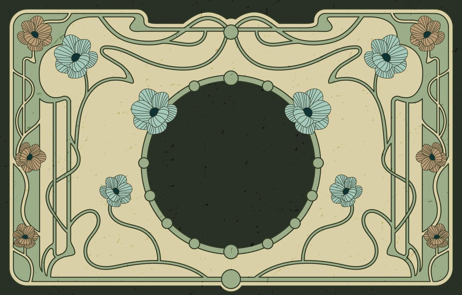 fondo de estilo art nouveau vector