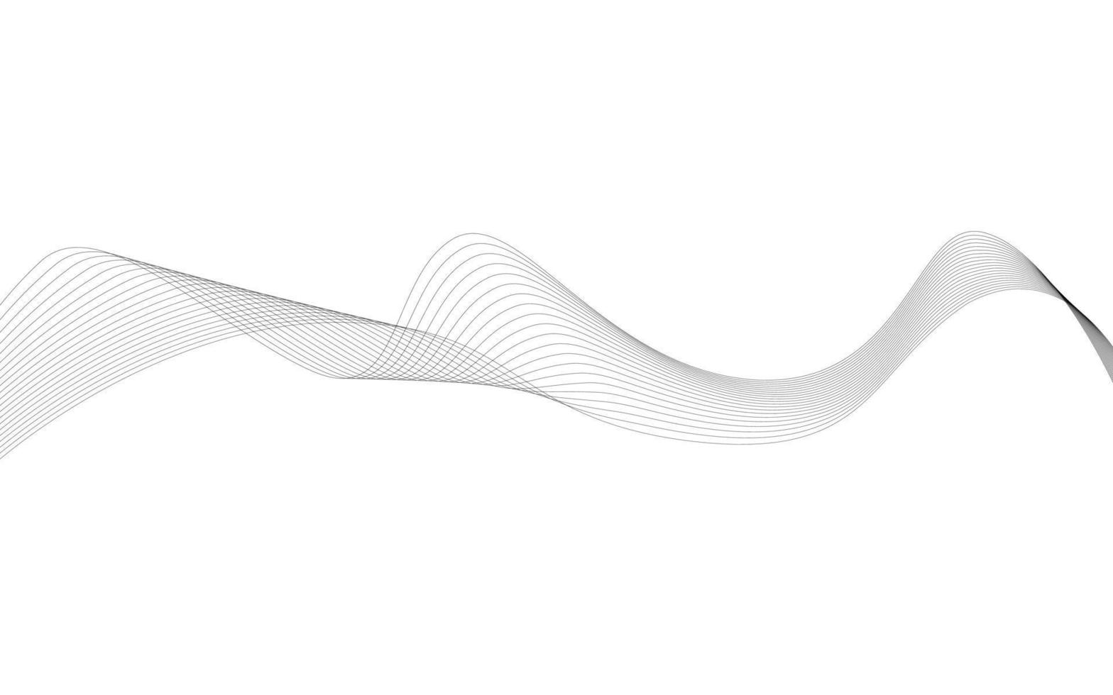 Abstract wave element for design. Vector illustration.