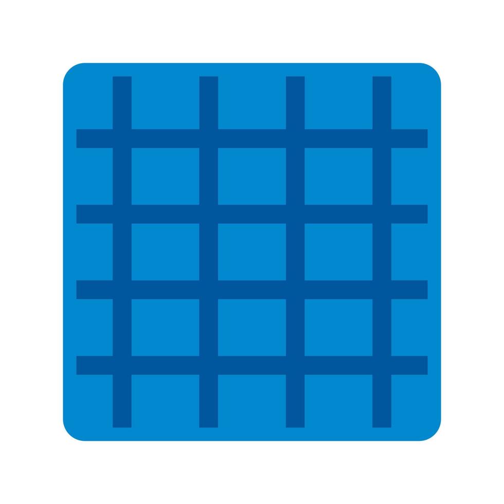 Grid On Flat Multicolor Icon vector