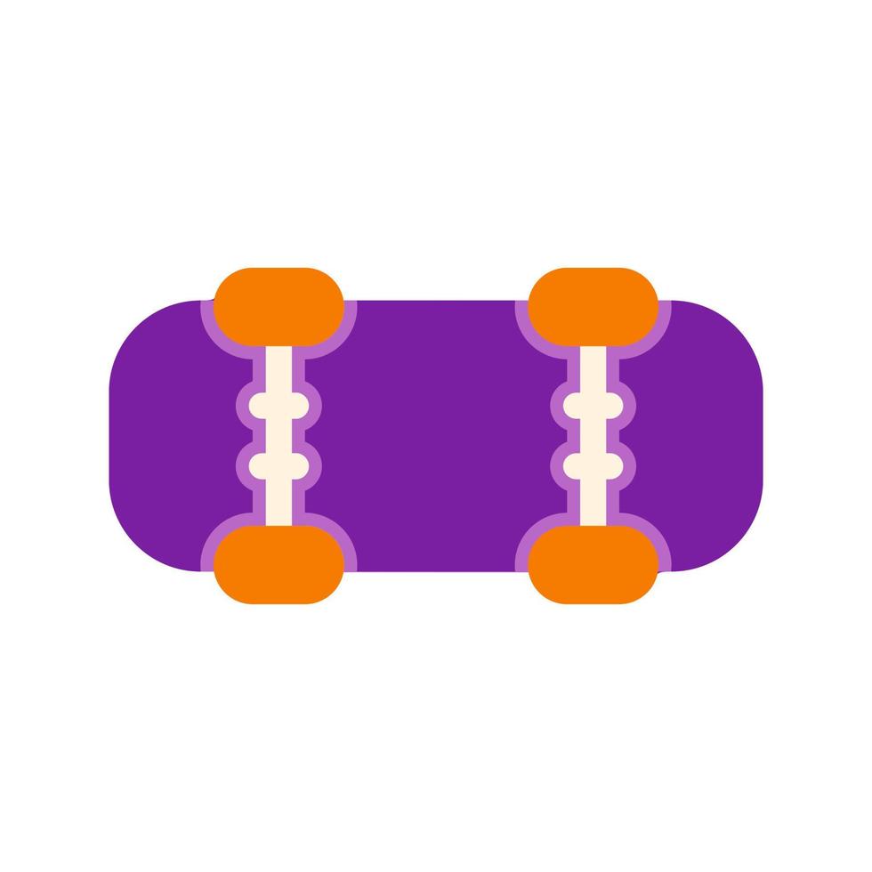 Skates Flat Multicolor Icon vector