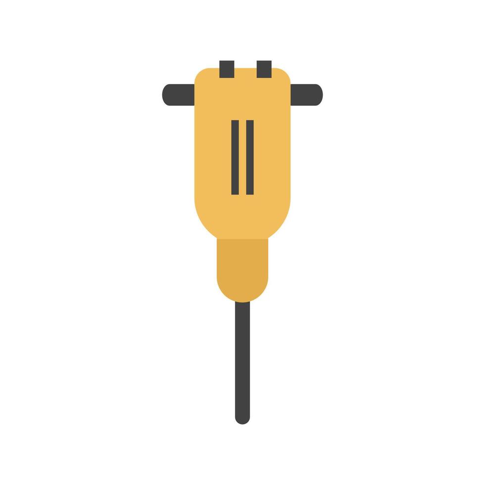 Driller Flat Multicolor Icon vector