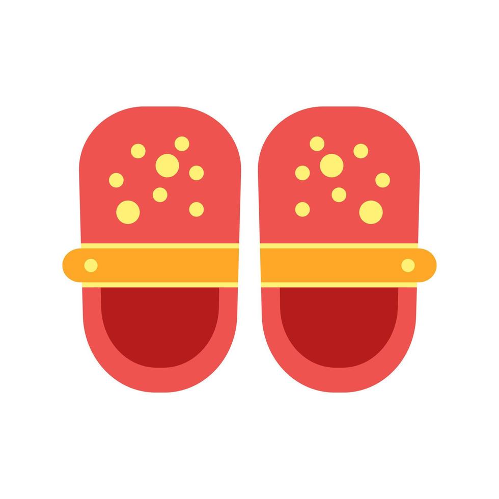 Baby Shoes Flat Multicolor Icon vector