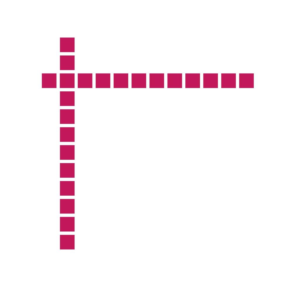 Grid Lines Flat Multicolor Icon vector