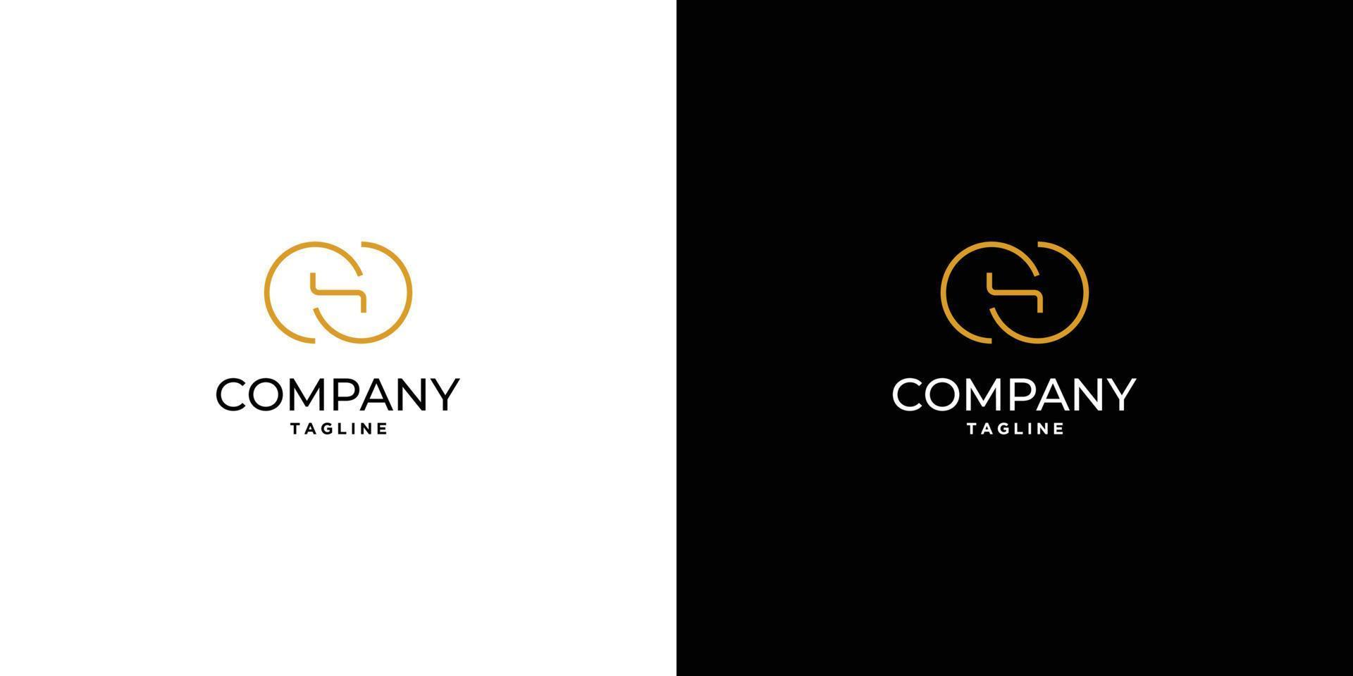Modern and unique letter H initials logo design vector