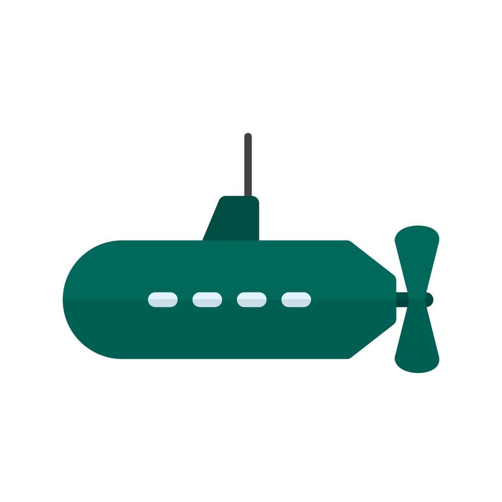 icono multicolor plano submarino vector