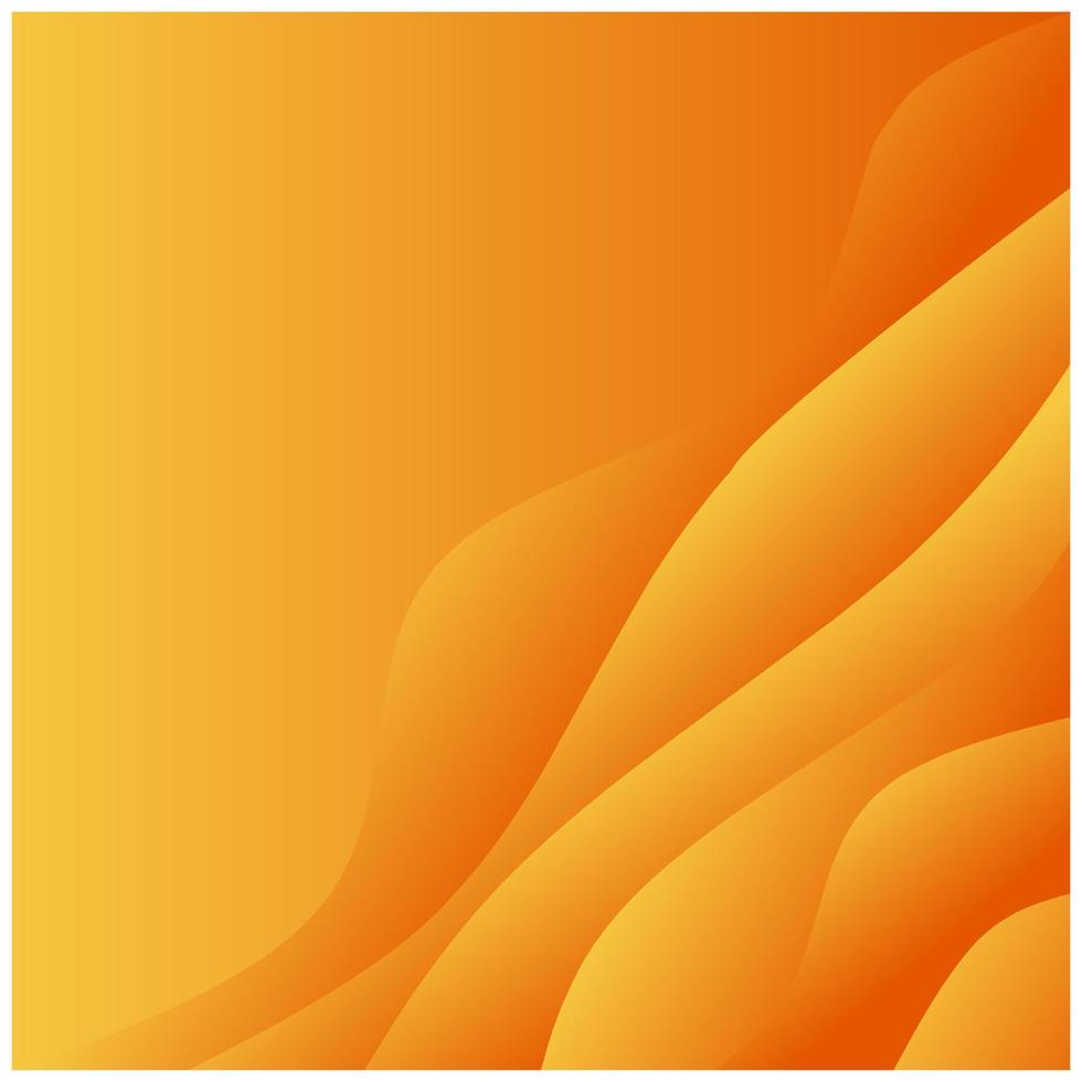 fondo de cuadrados modernos gráficos futuristas abstractos. fondo degradado amarillo y naranja con rayas. textura de onda abstracta, cartel brillante, ilustración de vector de fondo de banner degradado.
