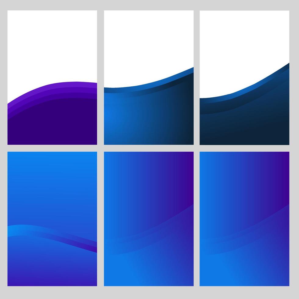 Abstract modern graphic background set. Background for posters, flyers. Abstract wave vector background design, wave background poster Vector illustration.