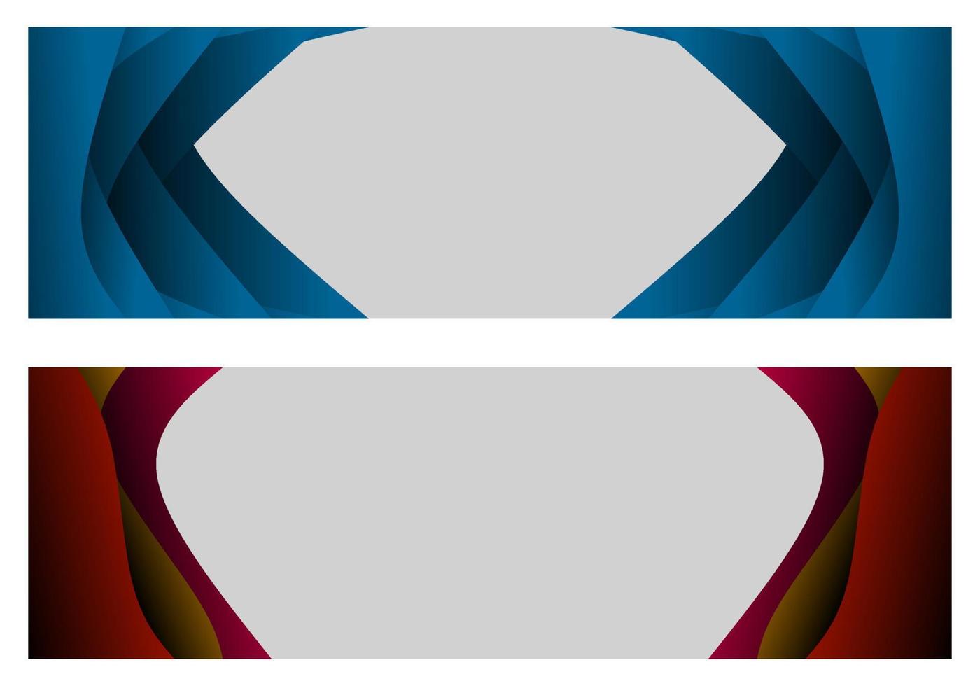 conjunto de tarjetas de visita con fondo. fondo con elementos de onda abstractos para banner, web, etc. vector