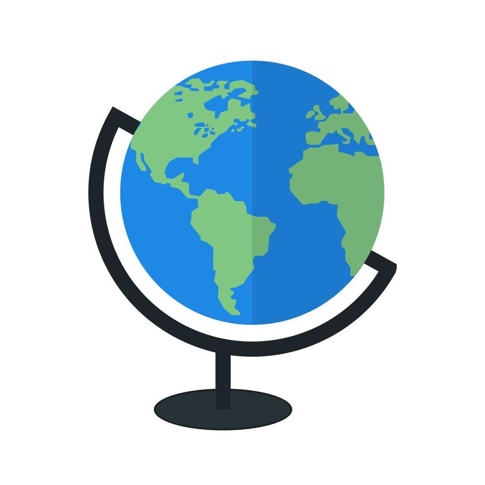 Globe Flat Multicolor Icon vector