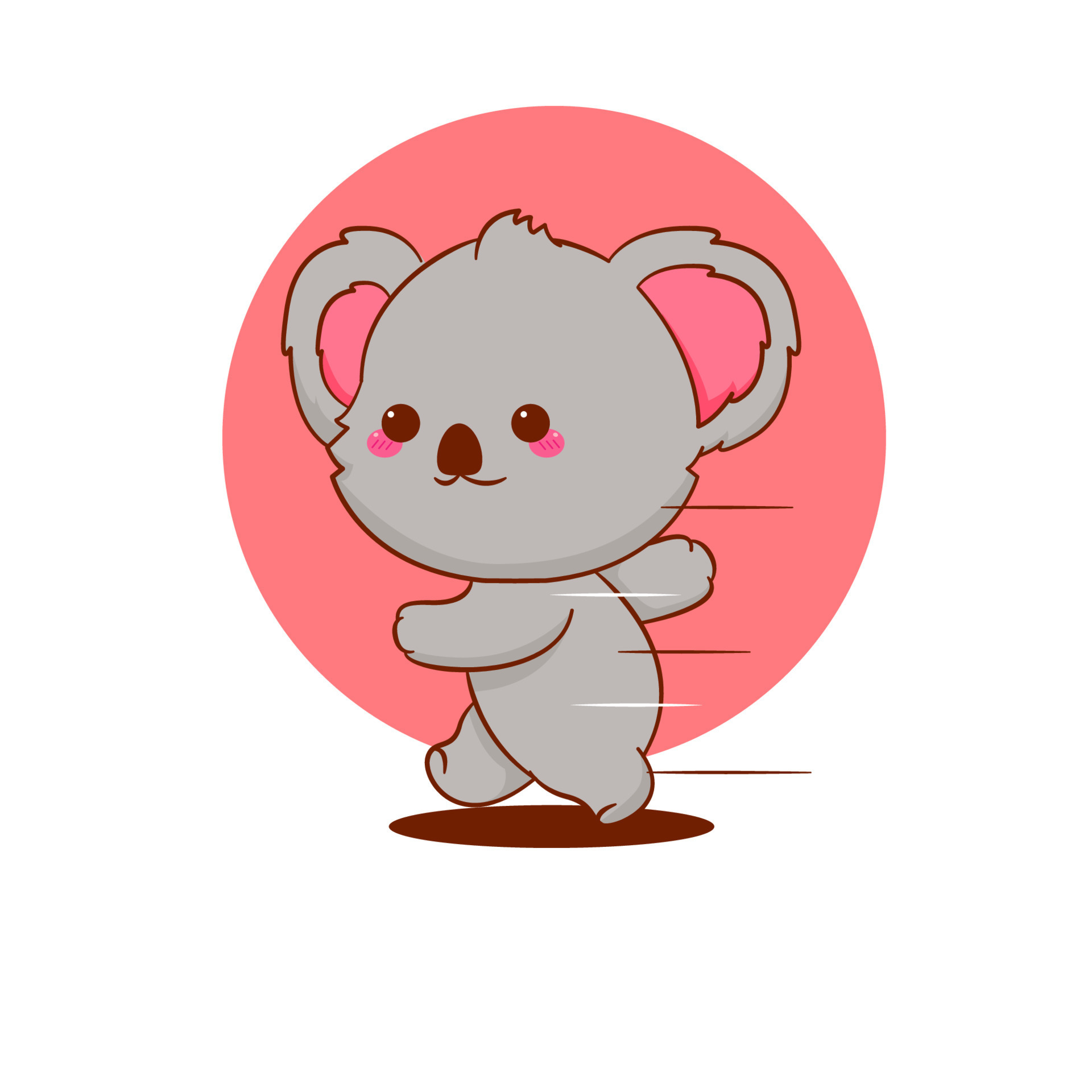 Cute koala bear running. Cartoon mascot illustration 8170156 Vector Art at Vecteezy Cute koala bear running. Cartoon mascot illustration 8170156 Vector Art at Vecteezy