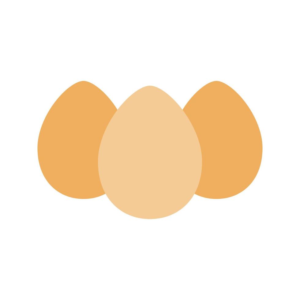 huevos plano icono multicolor vector