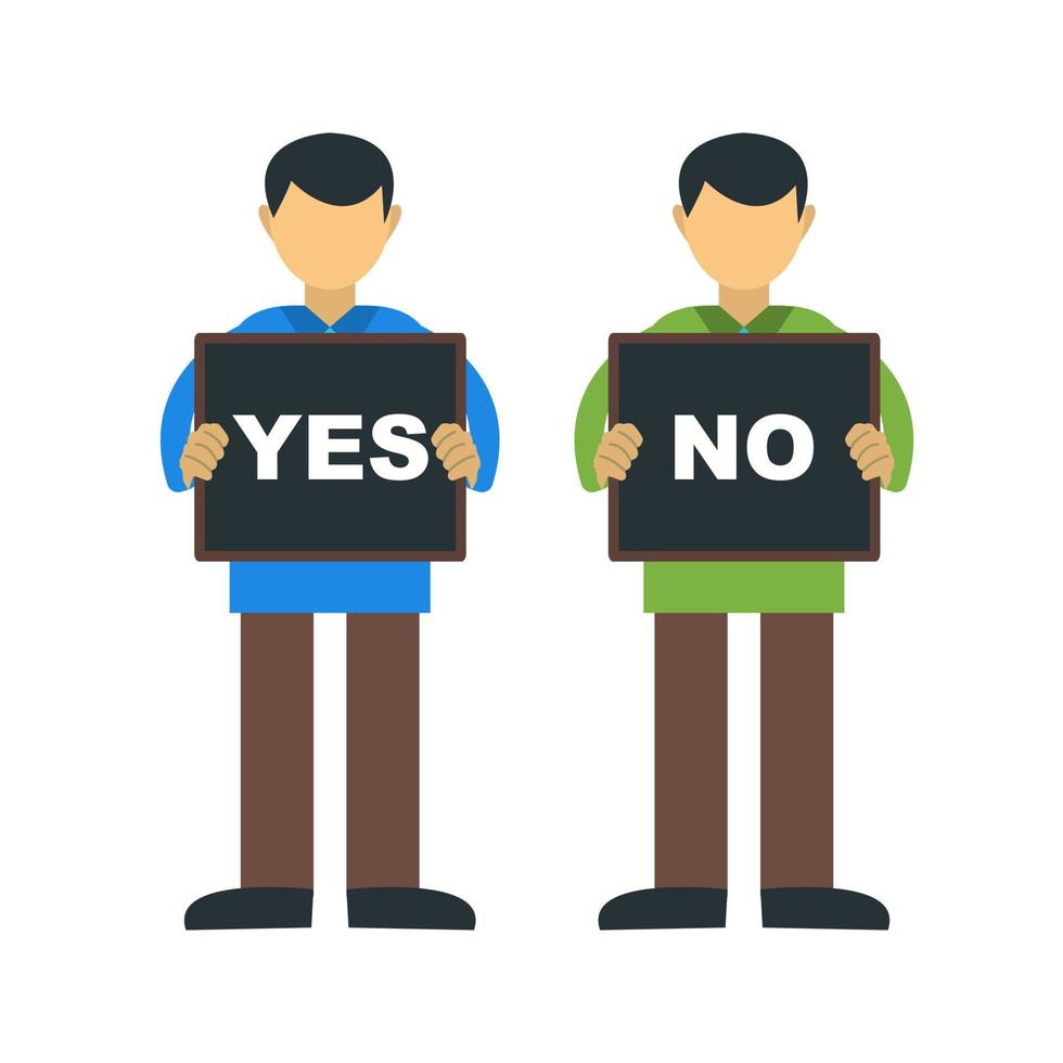 Decision Making Flat Multicolor Icon vector