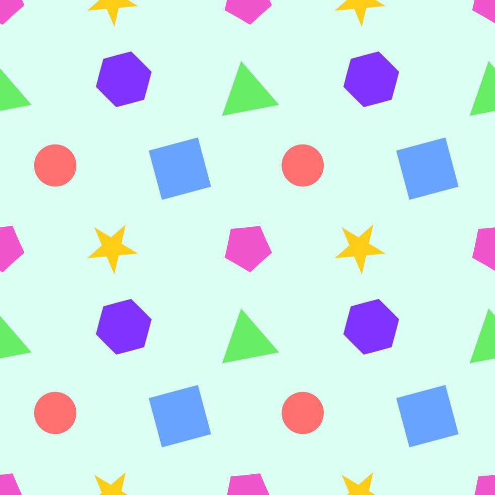 seamless geometric shape pattern vector design