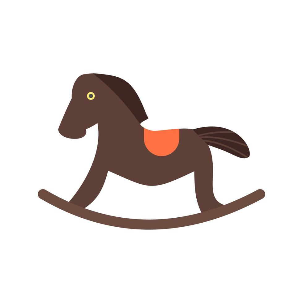 Horse Flat Multicolor Icon vector