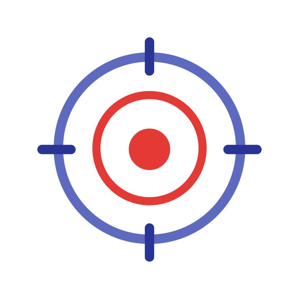 Target Location II Flat Multicolor Icon vector