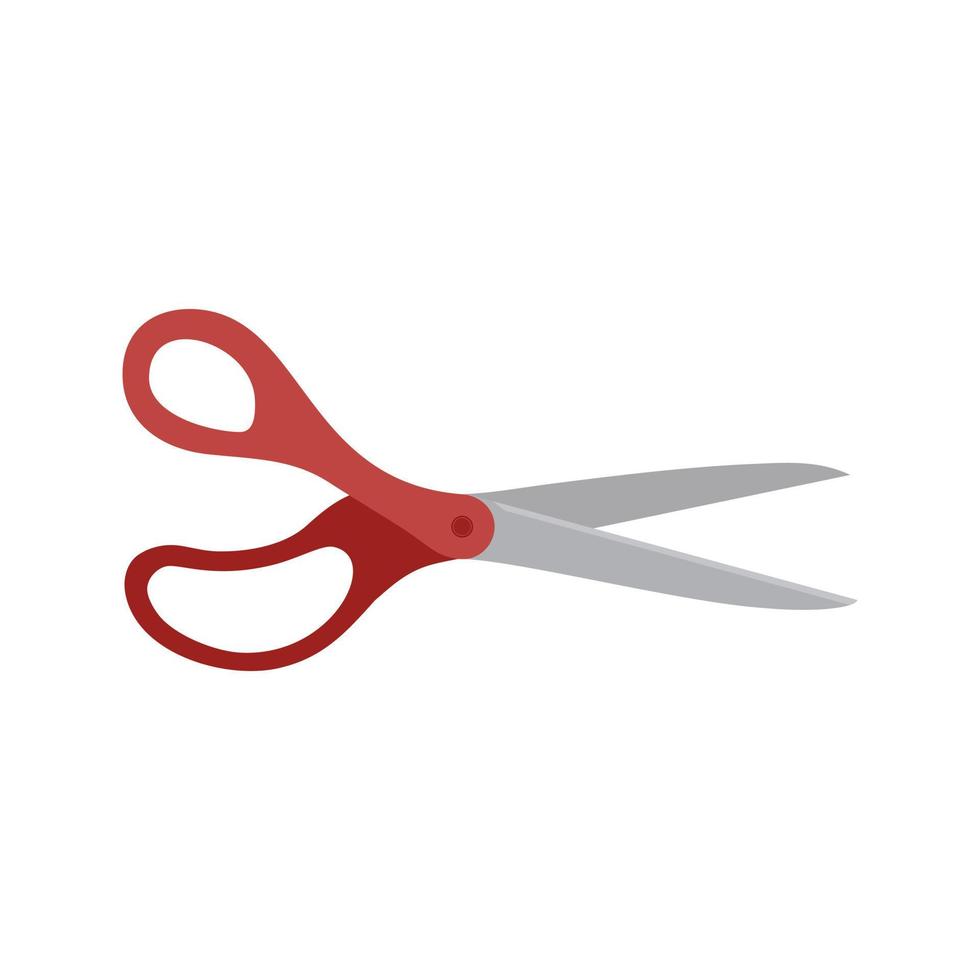 Scissors Flat Multicolor Icon vector