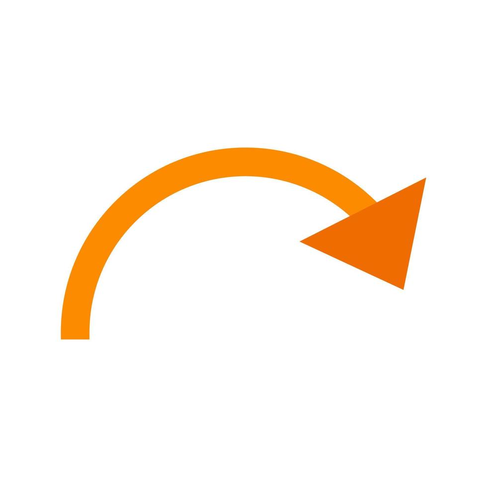 Redo Flat Multicolor Icon vector