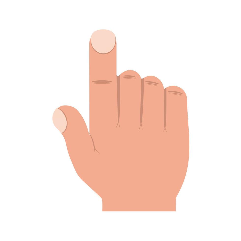 Hand Click I Flat Multicolor Icon vector