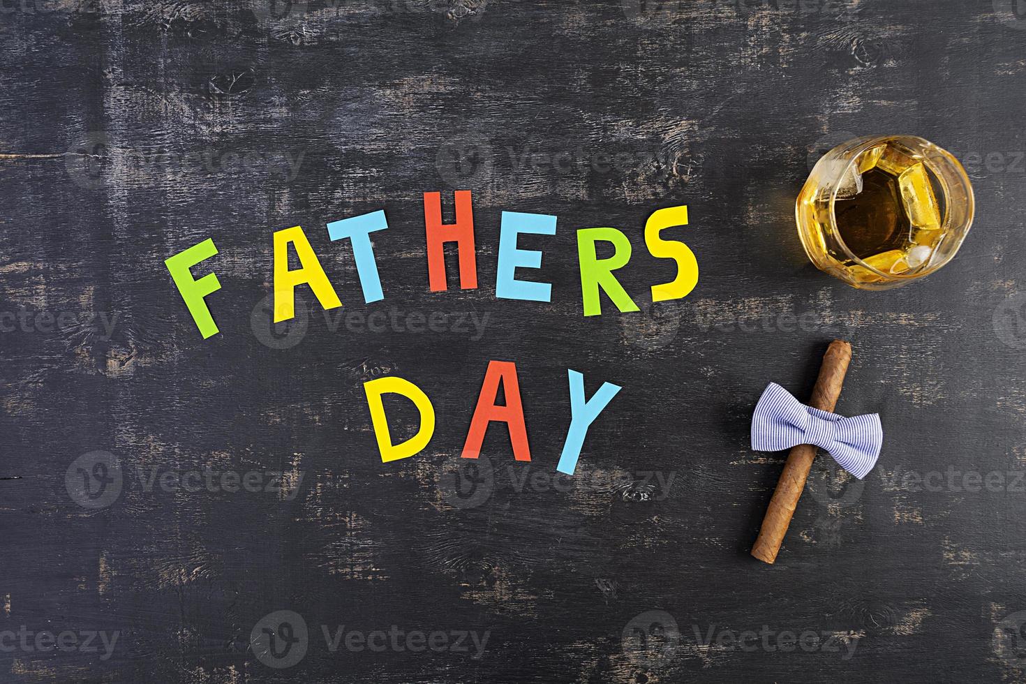 Happy Fathers day. Background of fathers day. photo