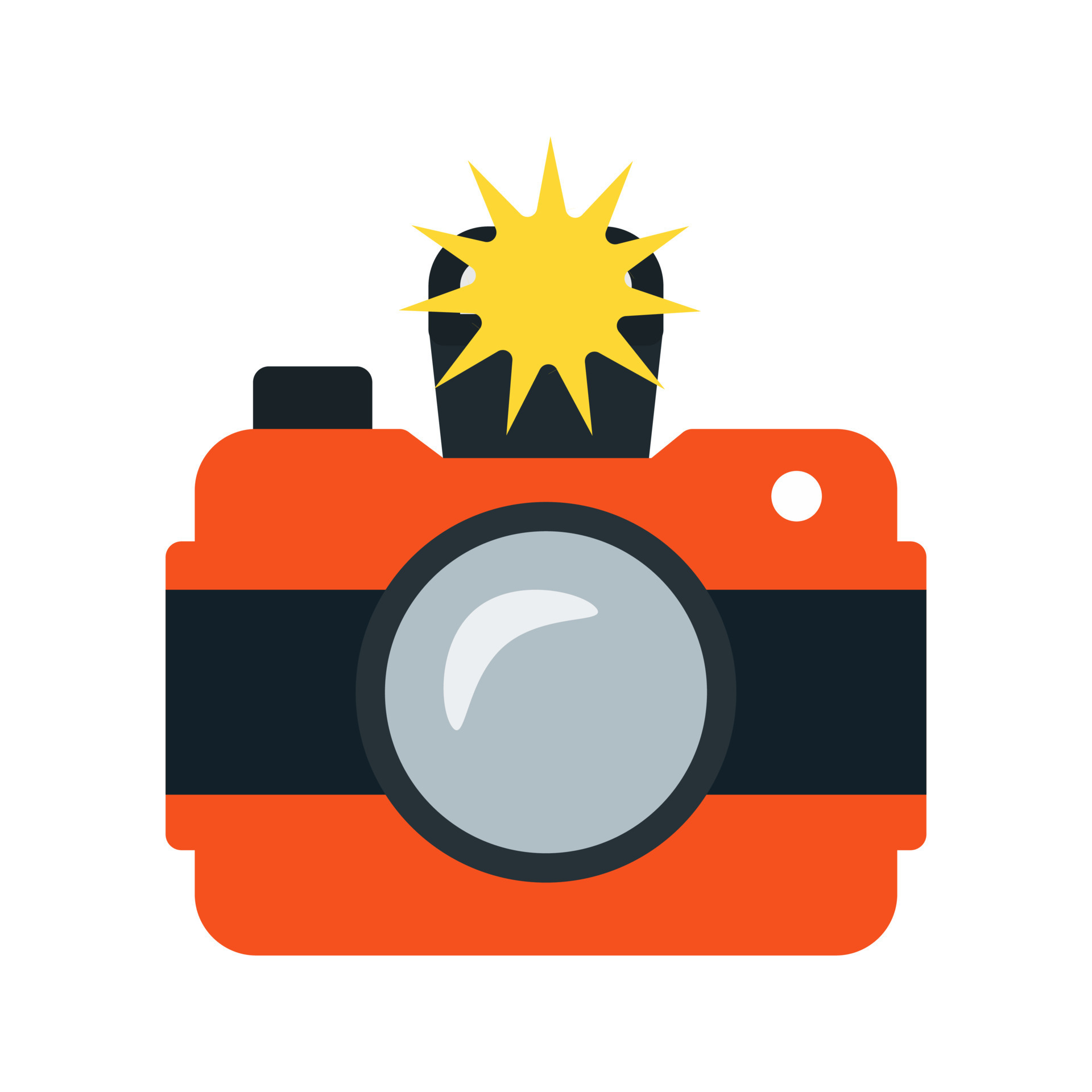 Camera Click Flat Multicolor Icon 8170784 Vector Art at Vecteezy