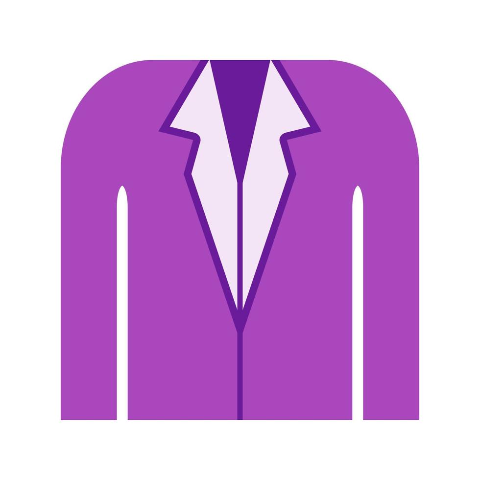 Suit Flat Multicolor Icon vector