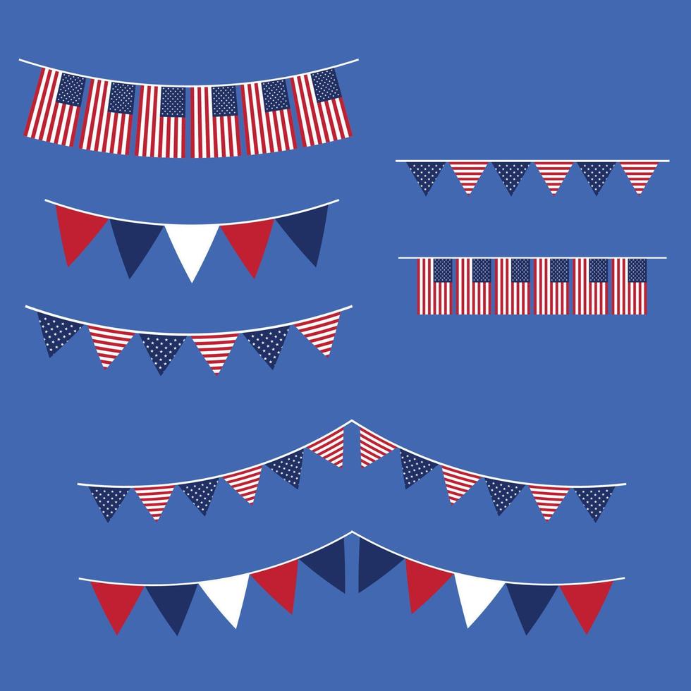 USA independence day celebrate flag USA flag vector