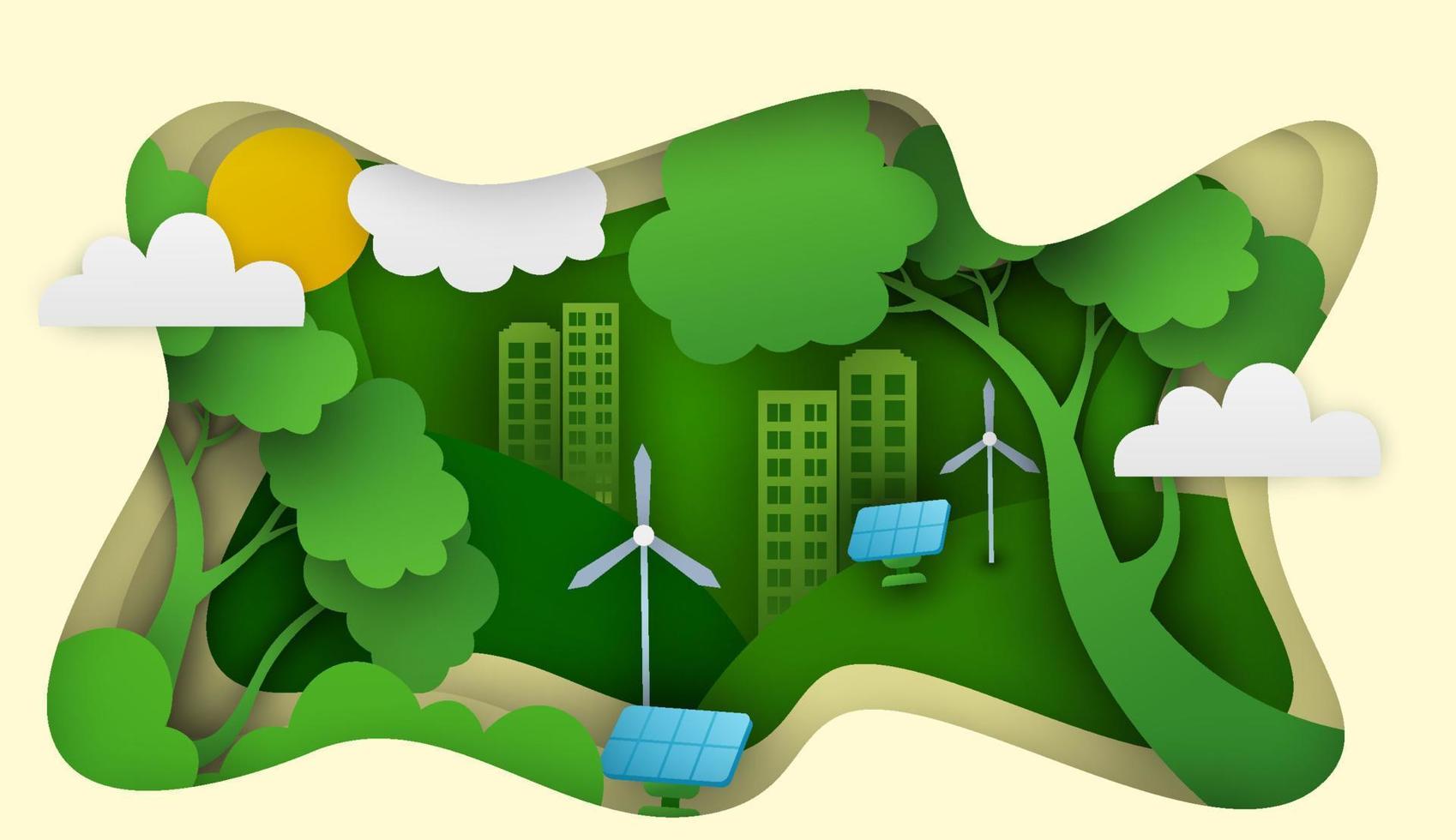 Eco Green Technology Concept vector
